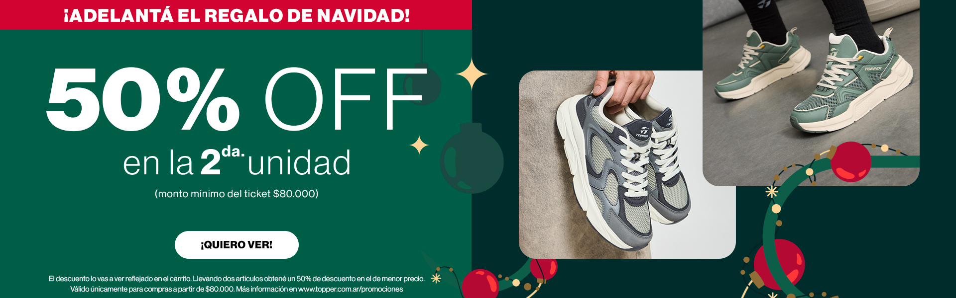 Adelantá el regalo de navidad 2da unid al 50% OFF!